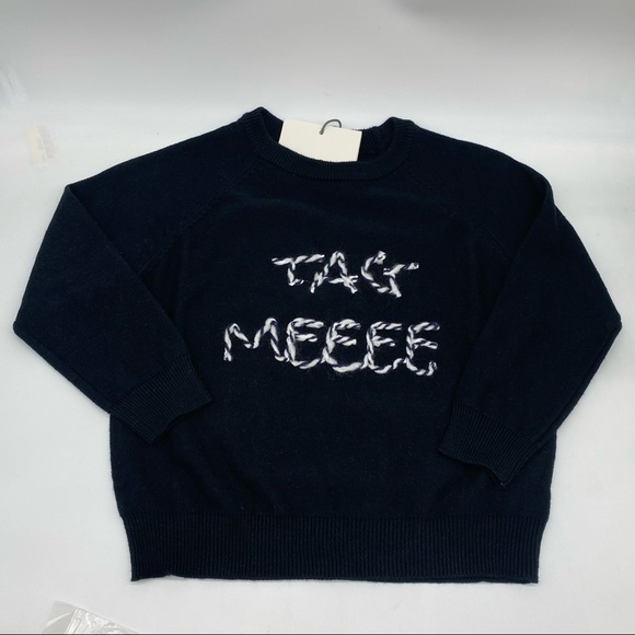 DL1961 Girls Long Sleeves Black Sweater with Tag Meee embroidery size 6/6X New - Picture 5 of 5